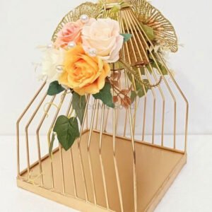 floral birdcage gift hamper
